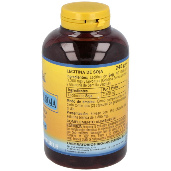 Nature Essential Lecitina Soja No Gmo Ip 1200Mg 150 Perlas