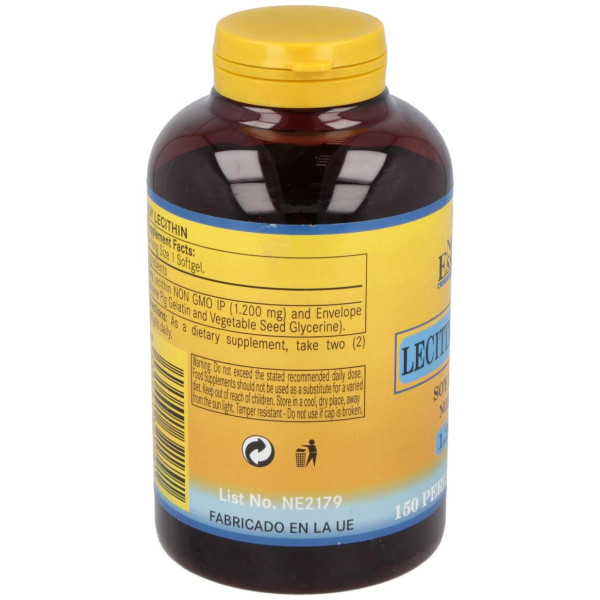 Nature Essential Lecitina Soja No Gmo Ip 1200Mg 150 Perlas