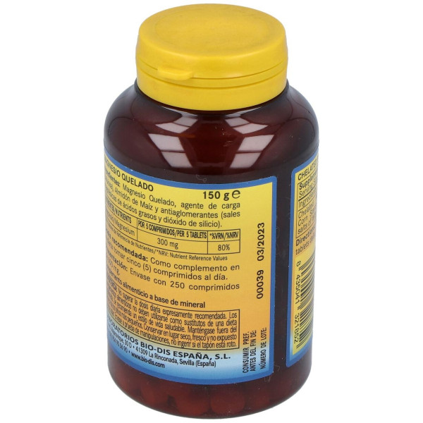 Nature Essential Magnesio Quelado 300Mg 250 Tableta