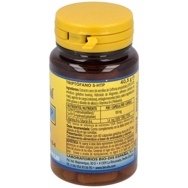 Triptofano 5-Htp 100Mg.+Magnesio+Vit. B6 60Comp.