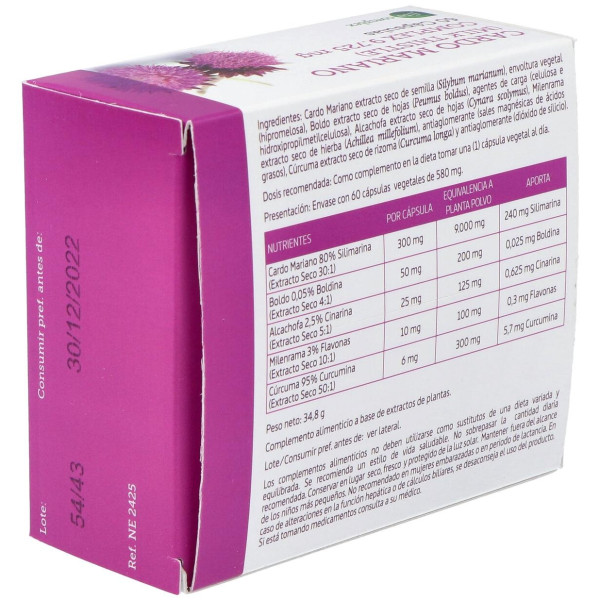 Nature Essential Cardo Marianocomplex 9.725Mg 60Caps