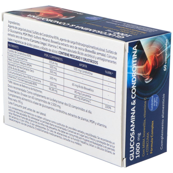 Nature Essential Glucosamine Chondroïtine Msm 60 Gélules