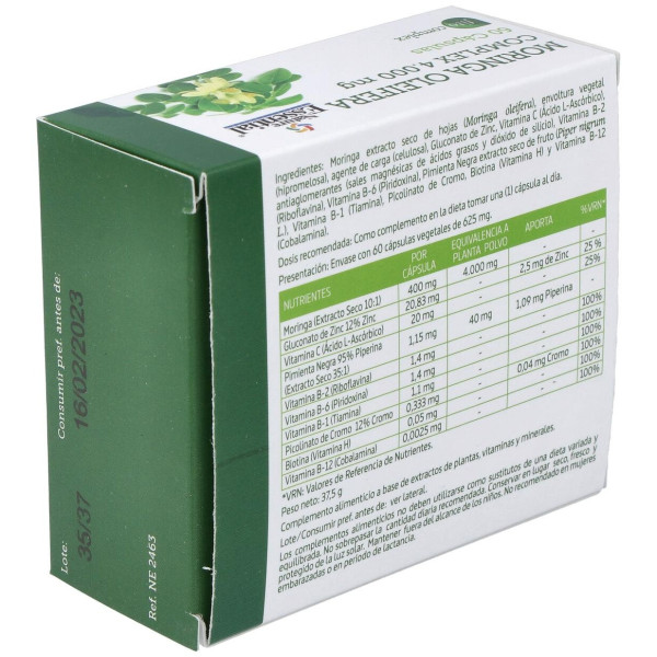 Nature Essential Moringacomplex 4000Mg Extracto Seco 60 Vcaps