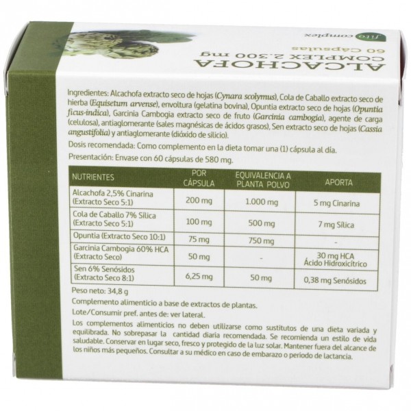 Alcachofa Complex 2300Mg. (Ext. Seco) 60Cap.