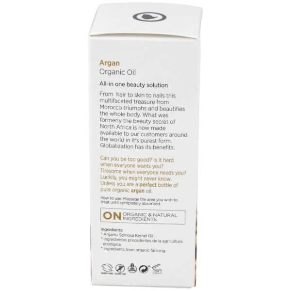 Aceite De Argan Eco 100% Puro 60Ml.
