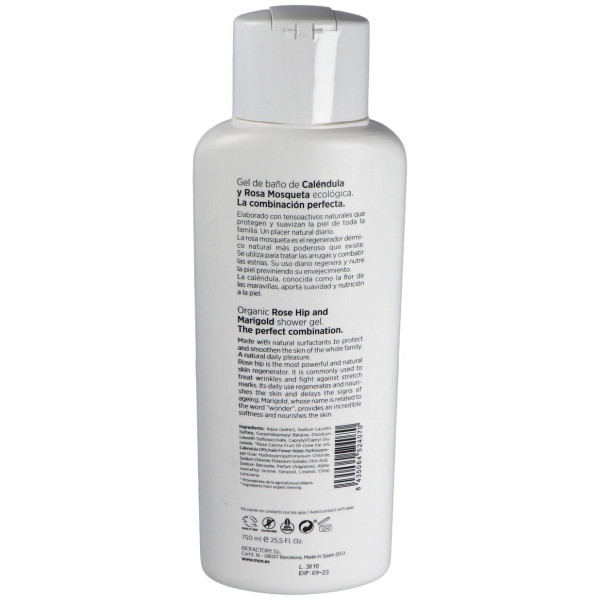 Gel De Baño Rosa Mosqueta Y Calendula 750Ml.