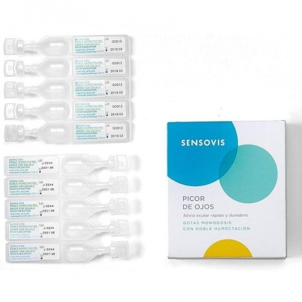Sensovis Picor De Ojos Gotas Monodosis Doble Humectación, 10 Unidades