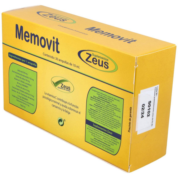 Zeus Memovit 30 Ampollas