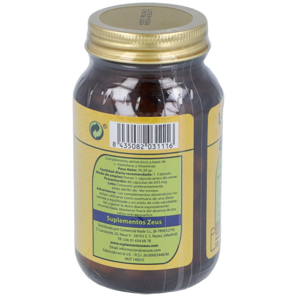 Zeus L-Triptófano 60Cáps