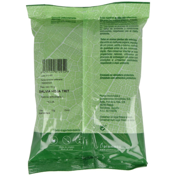 Salvia Lavandulifolia Hoja Trit. Bolsa 50Gr.