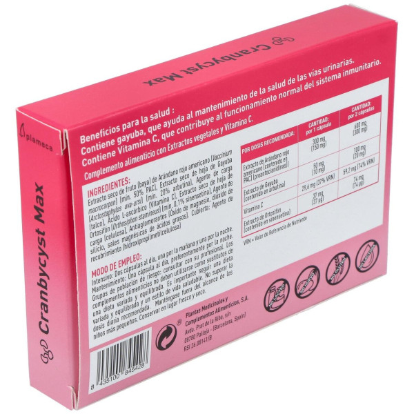 Plameca Cranbycyst Max 30Caps Vegs