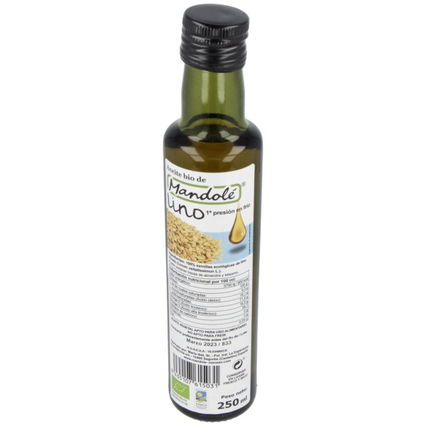 Mandolé Aceite De Lino Bio 250Ml