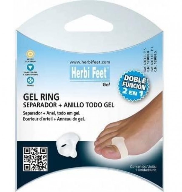 Gel Ring Separador Con Anillo - Herbi Feet Todo Gel (T S 1 Unidad)