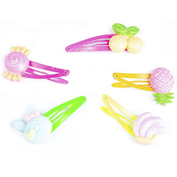 Clips Con Adornos De Frutas 4,5 Cm 5 U