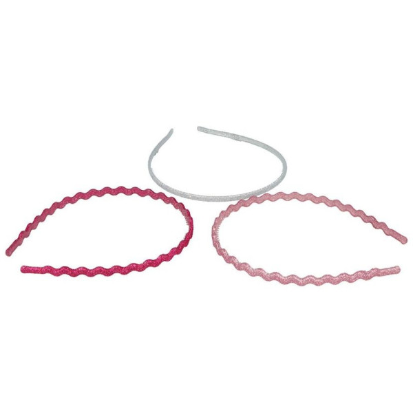 Diademas Finas Con Purpurina Lote 3 Pz