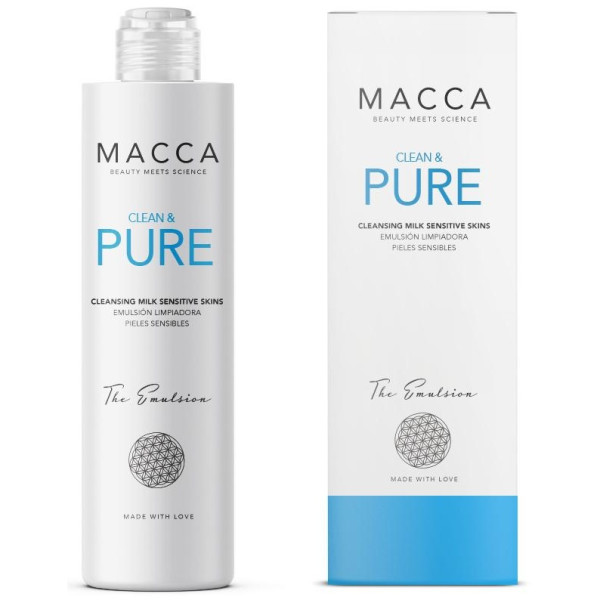 Clean y Pure Cleansing Milk Sensitive Skin 200ml - Macca