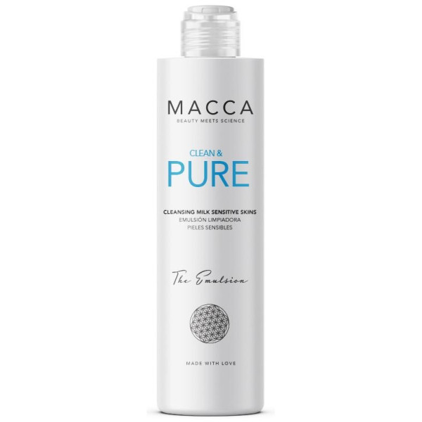 Clean y Pure Cleansing Milk Sensitive Skin 200ml - Macca