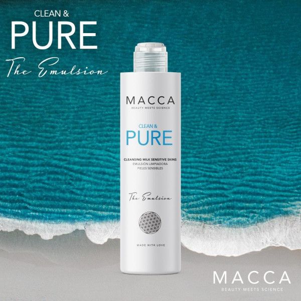 Clean y Pure Cleansing Milk Sensitive Skin 200ml - Macca