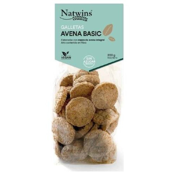 Natwins Galletas De Avena Basic Bio 200G