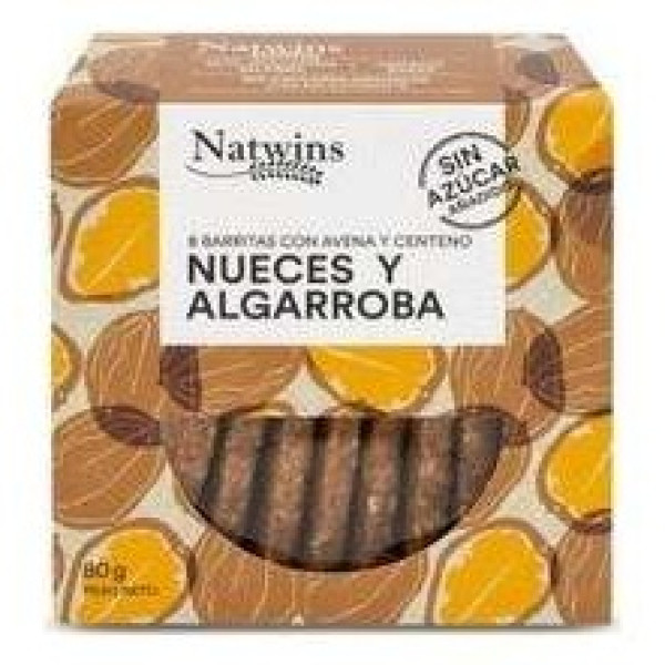 Natwins Barritas De Nueces Y Algarroba Bio 80G