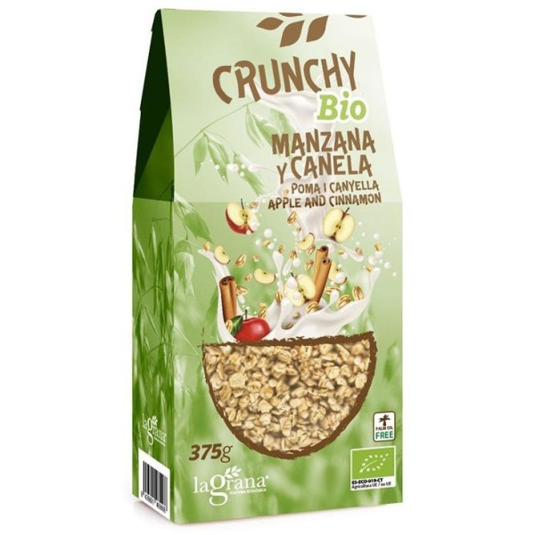 La Grana Crunchy Avena Manzana Canela Eco 375G