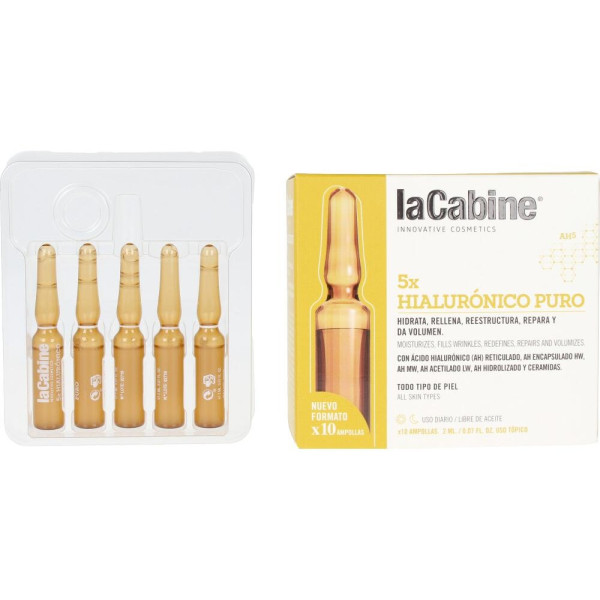 La Cabine Ampollas 5X Hialurónico Puro 10X2Ml