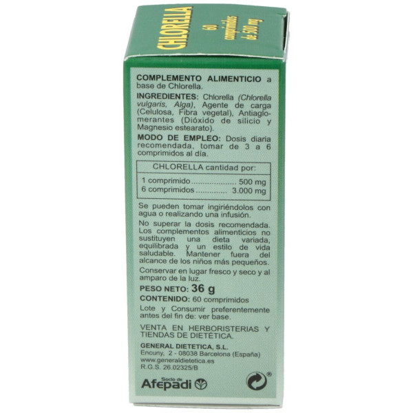 Integralia Chlorella 60 Comprimidos