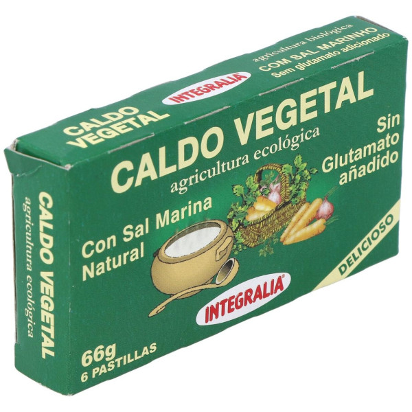 Caldo Vegetal Eco Con Sal Marina Natural 6Pastilla