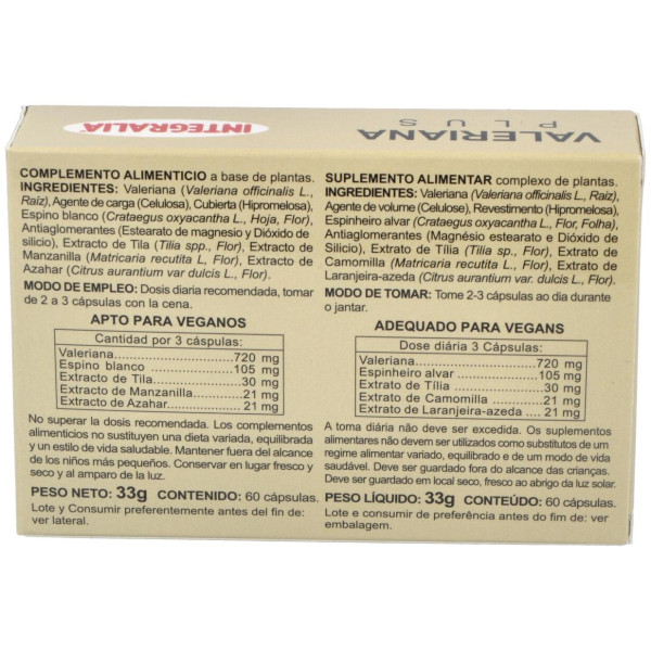 Integralia Valeriana Plus 60Cap