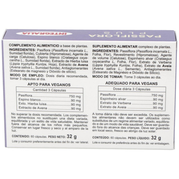 Integralia Pasiflora Plus 60Caps