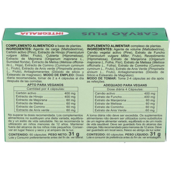 Integralia Carbon Plus 60Caps