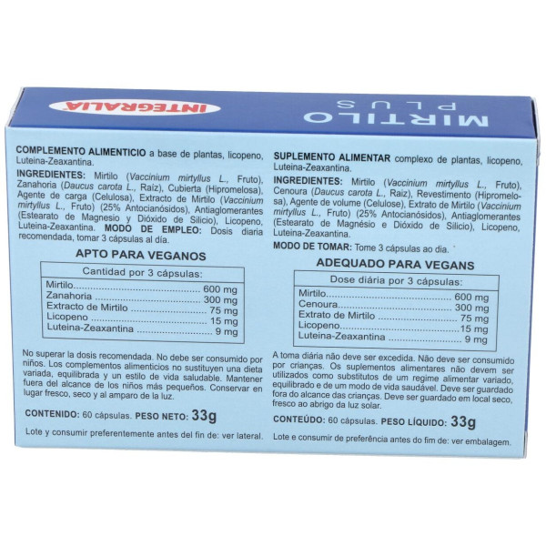 Integralia Mirtilo Plus 60Caps