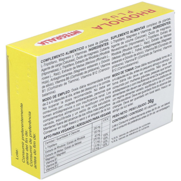 Integralia Rhodiola Plus 60 Capsulas