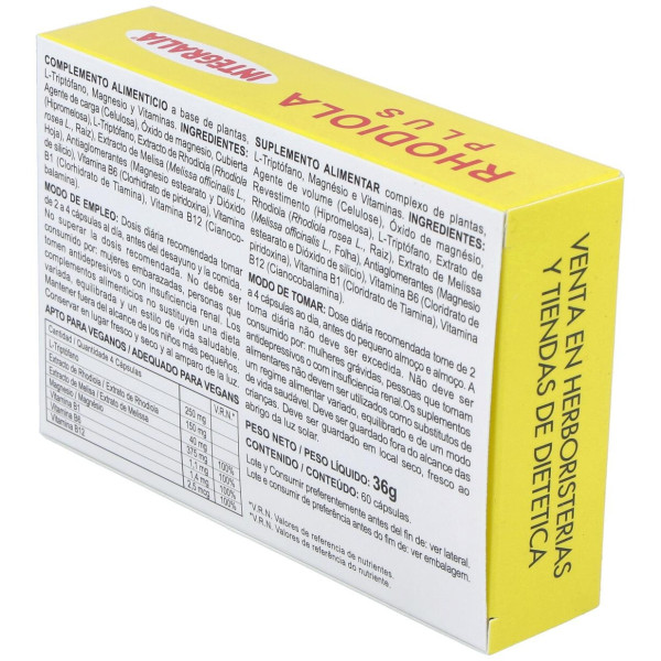 Integralia Rhodiola Plus 60 Capsulas