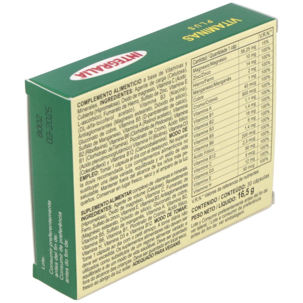 Integralia Vitaminas Plus 30Caps