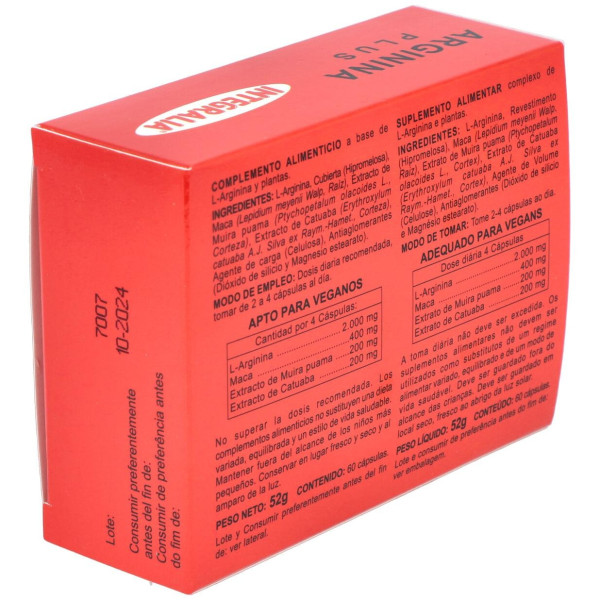 Integralia Arginina Plus 60Caps