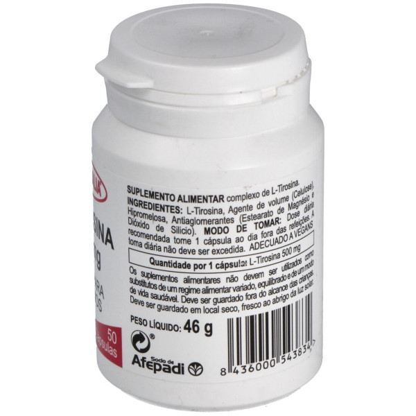 Integralia L-Tirosina 500Mg 50Vcaps