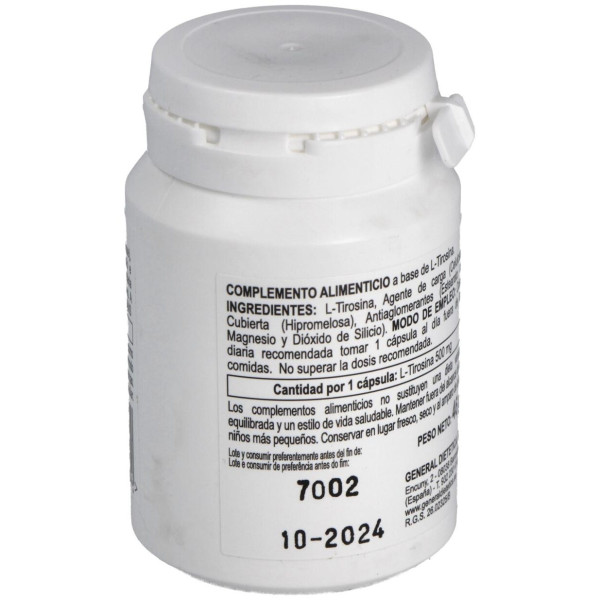 Integralia L-Tirosina 500Mg 50Vcaps
