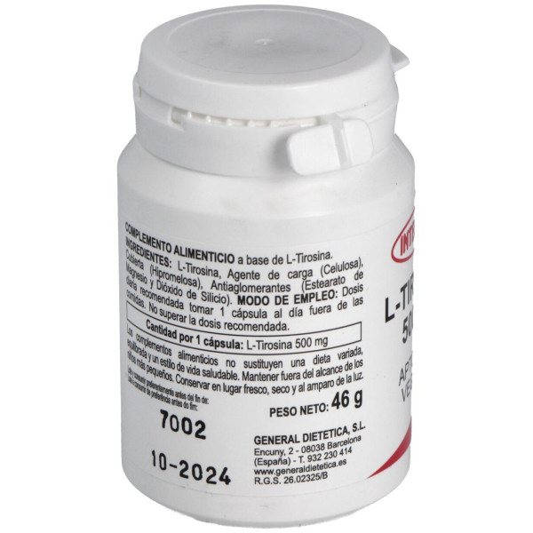 Integralia L-Tirosina 500Mg 50Vcaps