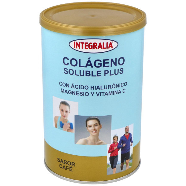 Integralia Colágeno Soluble Plus Hialurónico Magnesio Sabor Café 360G
