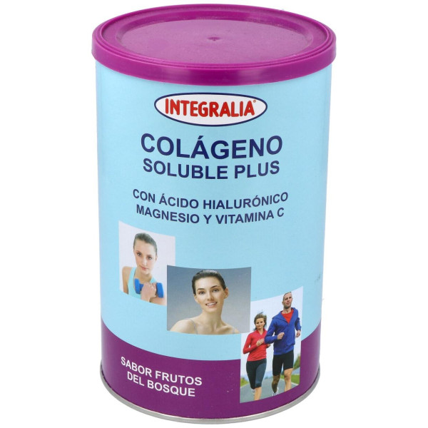Integralia Colágeno Soluble Plus Hialurónico Magnesio Sabor Frutas Del Bosque 360G