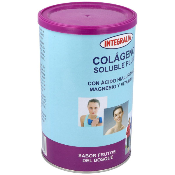 Integralia Colágeno Soluble Plus Hialurónico Magnesio Sabor Frutas Del Bosque 360G