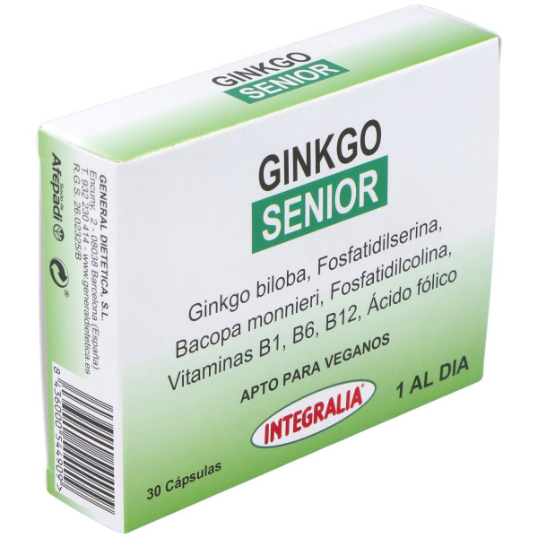 Integralia Ginkgo Senior Complemento Alimenticio 30 Comp