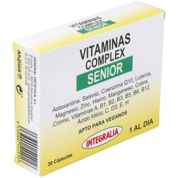 Integralia Vitaminas Complex Senior Complemento Alimenticio 30 C