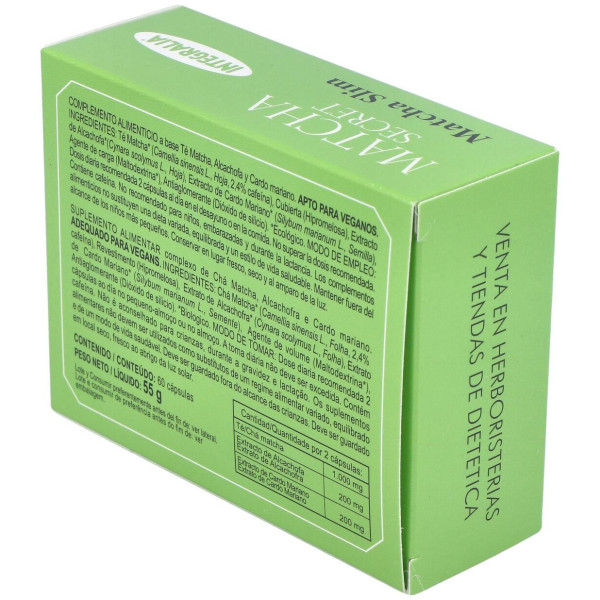 Té Matcha + Alcachofa + Cardo Mariano Integralia 60 Capsulas