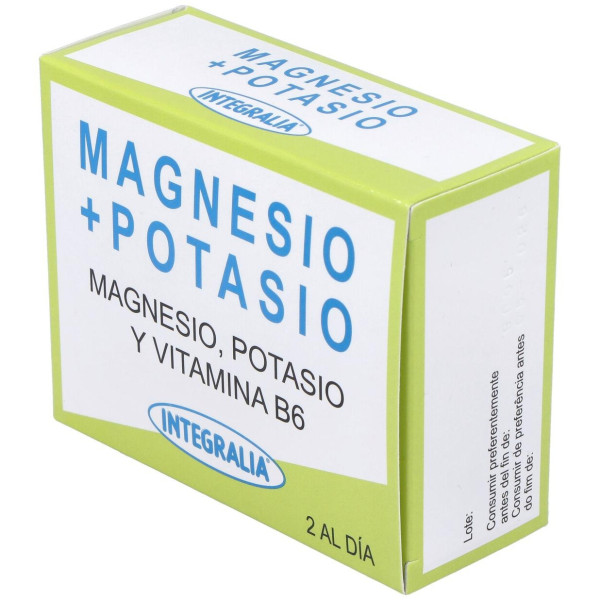 Integralia Suplemento De Magnesio, Potasio Y Vitamina B6 60 Cápsulas