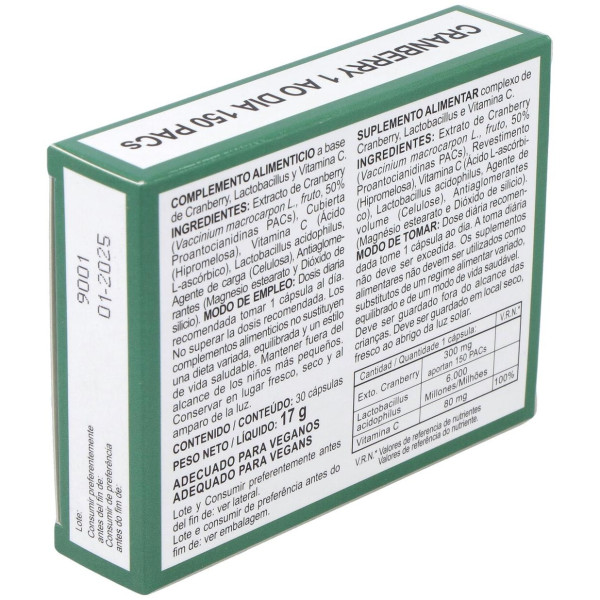 Cranberry 1 Al Dia 150Pacs 30Cap.