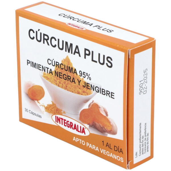 Integralia Curcuma Plus Con Pimienta Negra Y Jengibre 30Caps