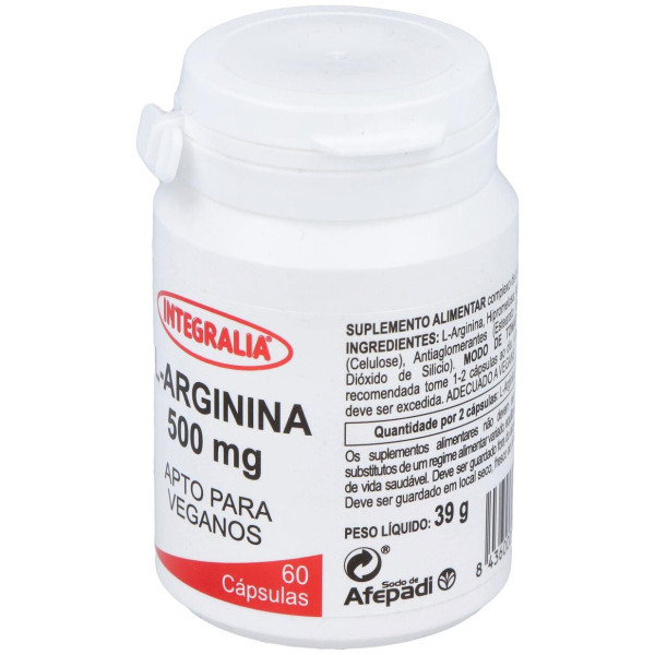 Integralia Arginina 500Mg 60Caps