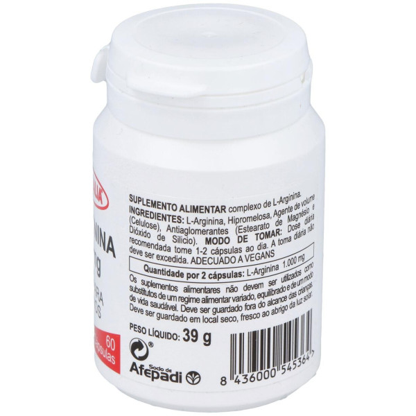 Integralia Arginina 500Mg 60Caps